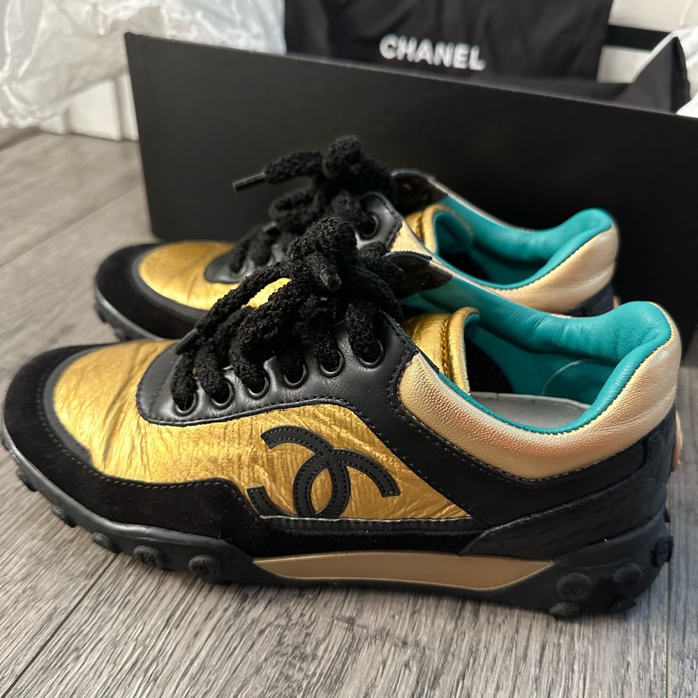 Slightly used Chanel sneakers. One of a kind and sold out!